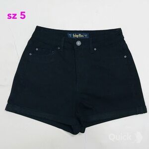 sz 5 - New Indigo Reign Juniors' Cuffed Denim Shorts